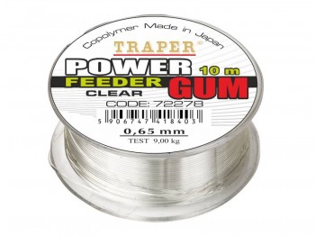 Akcesoria TRAPER Power Feeder Gum Clear 10m 0.65mm