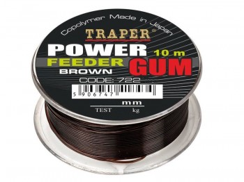 Akcesoria TRAPER Power Feeder Gum Brown 10m 0.85mm