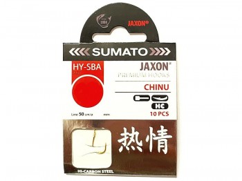 Haczyk z przyponem JAXON SUMATO Chinu Zote Nr 04 x10