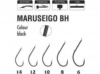 Haczyk TRAPER Specialist Maruseigo BH Black Nr 08x10