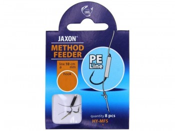 Haczyk z przyponem JAXON Method Feeder Plecionka MFS Nr 12 x8