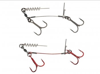 Przypon SAVAGE GEAR Dozbrojka Carbo49 Corkscrew Stinger 1/0 23kgx2