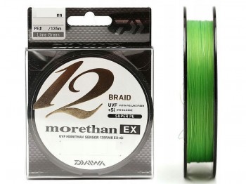 Plecionka DAIWA Moretha X12 EX+Si Lime-Green 135m 0.16mm