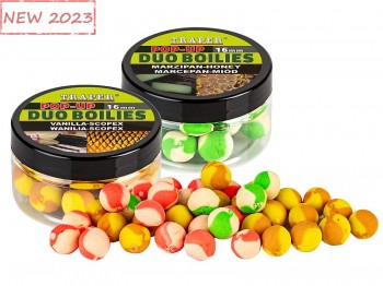 Kulki Proteinowe TRAPER Duo Color Pop Up 16mm 40g Ananas Tutti- Frutti Truskawka