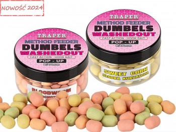 Dumbels TRAPER Method Feeder Washedout Pop-Up 30g 8-10mm Wanilia