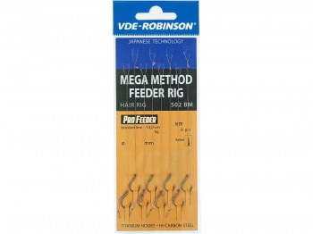 Haczyk z przyponem VDE-ROBINSON Method Feeder 502BM PE z W�osem Mega Nr 04 x8