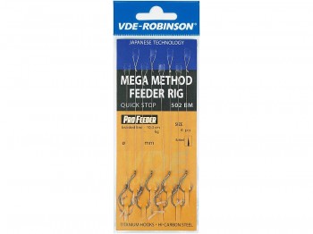 Haczyk z przyponem VDE-ROBINSON Method Feeder 502BM PE Mega Quick Stop Mega Nr 08 x8