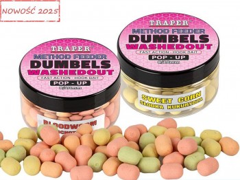 Dumbels TRAPER Method Feeder Washedout Pop-Up 30g 8-10mm Czosnek