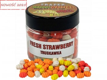 Maggot Wafters TRAPER Method Feeder Multi Color  8mm 25g Truskawka