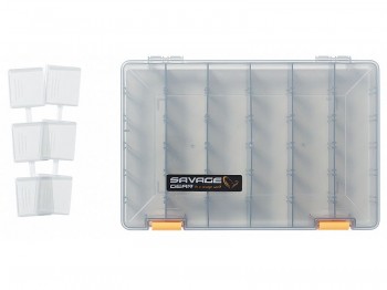 Pude�ko SAVAGE-GEAR Lure Box 5A Smoke 27.5x18.0x4.5cm