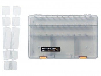 Pude�ko SAVAGE-GEAR Lure Box 6D Smoke 36.0x22.5x5.0cm