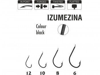 Haczyk TRAPER Specialist Izumezina Black Nr 06x10