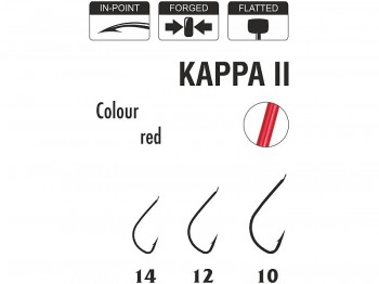 Haczyk TRAPER Specialist Kappa II Red Nr 12x10