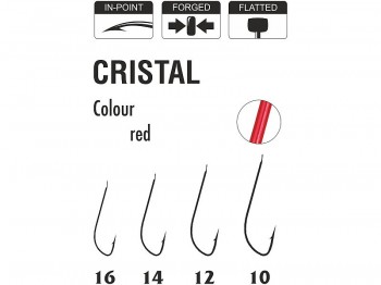 Haczyk TRAPER Specialist Cristal Red Nr 10x10