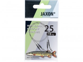 Przypon JAXON Tytanowy 25cm 15kg x2
