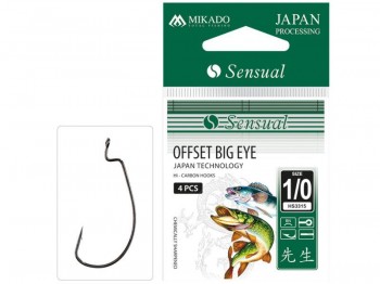Haczyk MIKADO Sensual Offset Big Eye BN Nr 08 x5