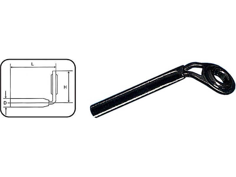 Przelotka JAXON Szczytowa Feeder Alu-Oxyd 4/1.20mm