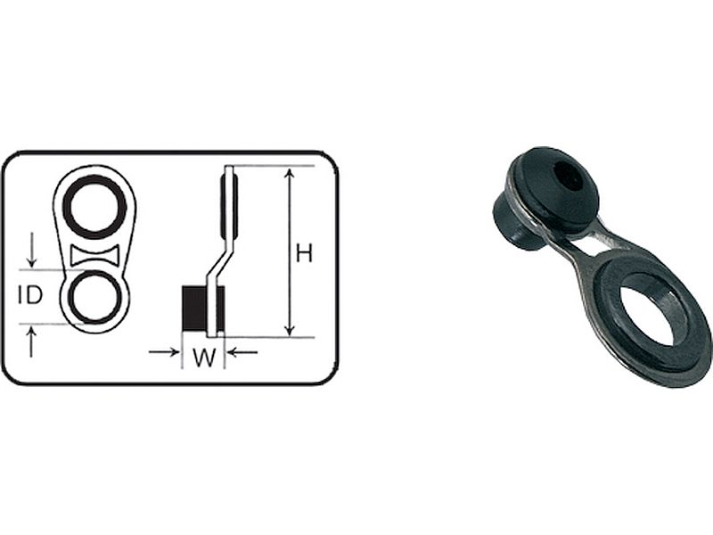 Przelotka JAXON Przesuwna Alu-Oxyd 6/2.00mm