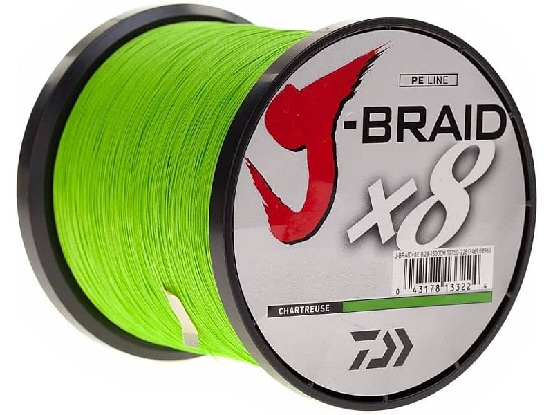 Plecionka DAIWA J-Braid X8 Chartreuse 1500m 0.10mm