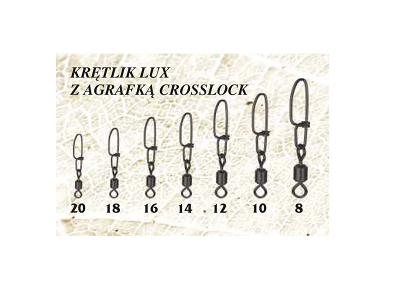 Agrafka Crosslock + Krętlik Lux BUSHIDO Nr 16x10