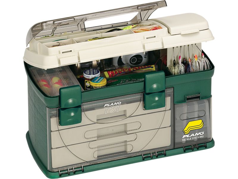 Pude�ko PLANO 737002 Thre Drawer Box Green Beige