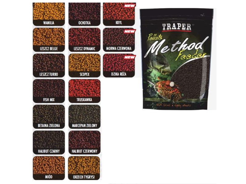 Pellet TRAPER Method Feeder 0.5 Kg 2mm Morwa Czerwona