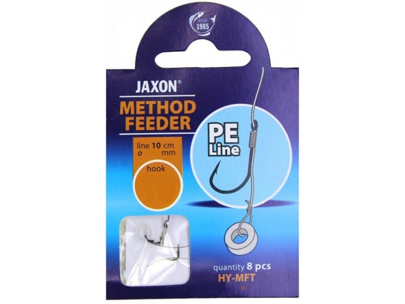 Haczyk z przyponem JAXON Method Feeder Plecionka MFT Nr 10 x8