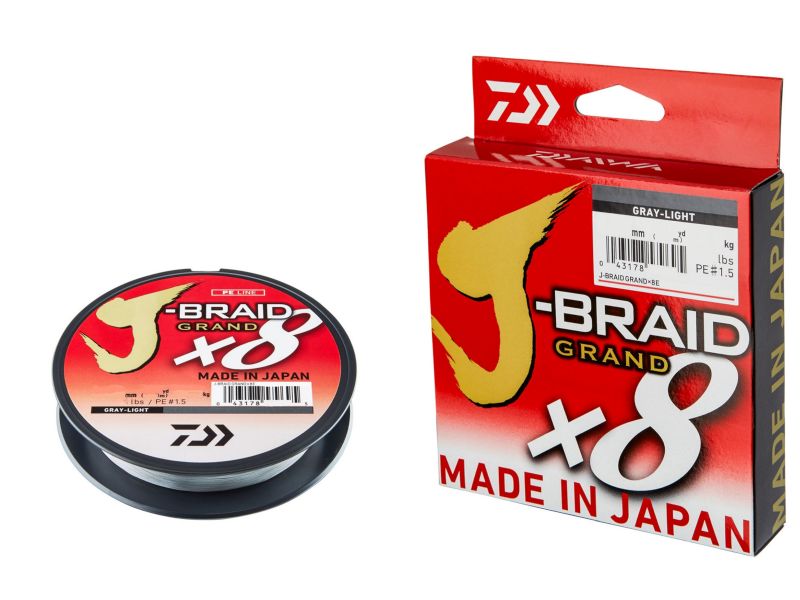 Plecionka DAIWA J-Braid Grand X8 Gray-Light 135m 0.20mm