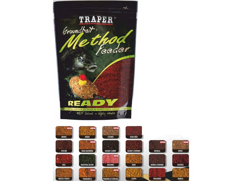 Zan�ta TRAPER 0.75 Kg Method Feeder READY Czosnek