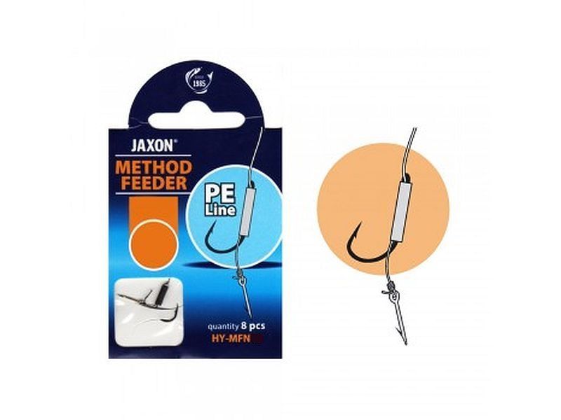 Haczyk z przyponem JAXON Method Feeder Plecionka MFN Nr 06 x8