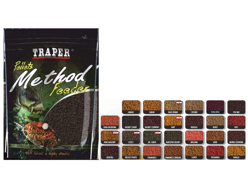 Pellet TRAPER Method Feeder 0.5 Kg 2mm Bia�y Robak