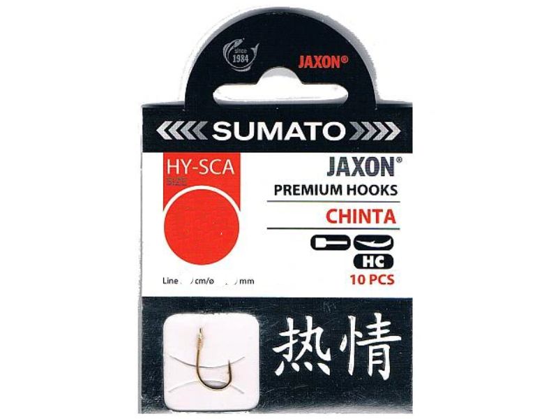 Haczyk z przyponem JAXON SUMATO Chinta Z�ote Nr 08 x10