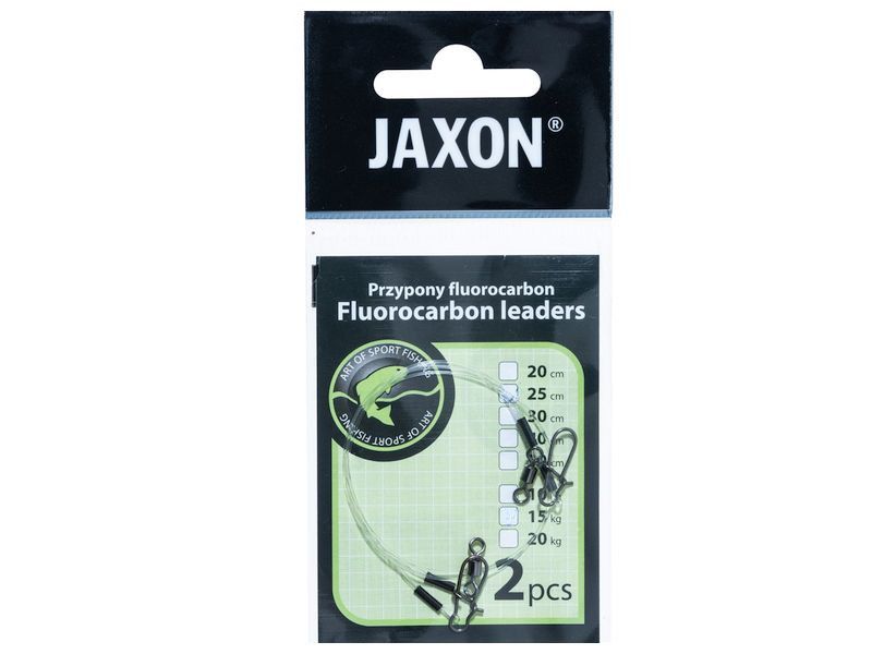 Przypon JAXON Fluorocarbon 30cm 20kg x2