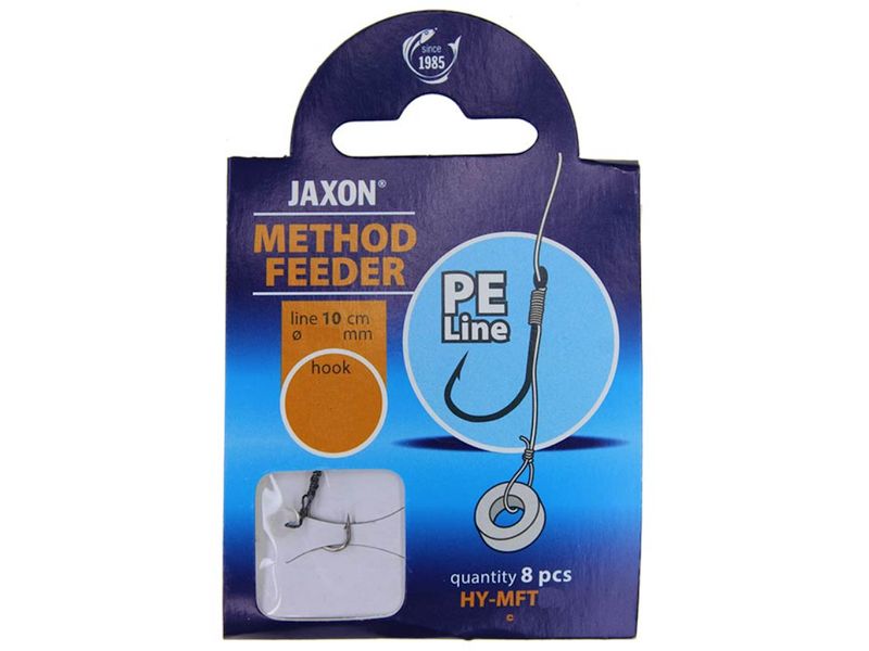 Haczyk z przyponem JAXON Method Feeder Plecionka MFT Nr 14 x8