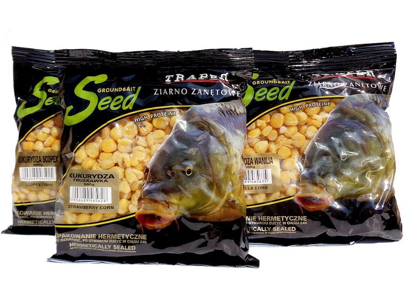 Ziarno zan�towe TRAPER  500g  Kukurydza Marcepan