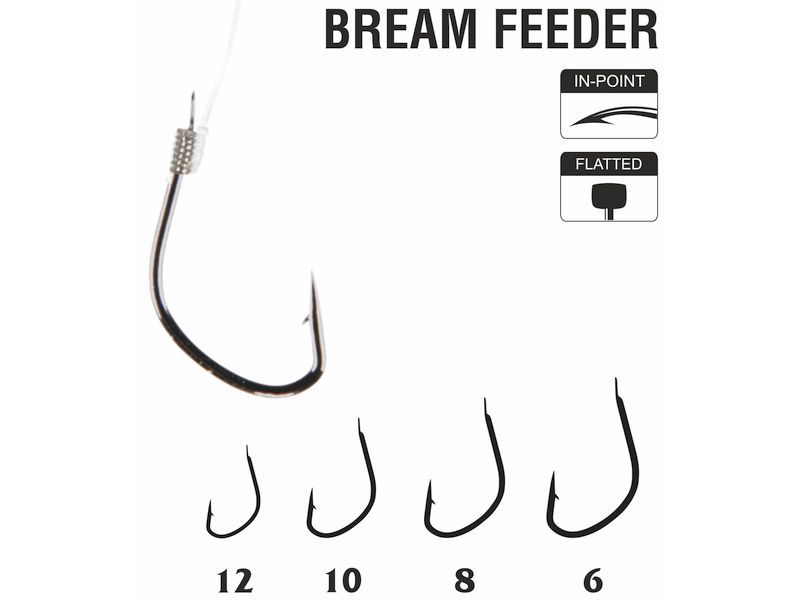 Haczyk z przyponem HIKARA Feeder Bream BN Nr 08/0.16mmx10