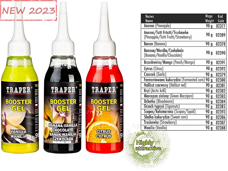 Booster �el TRAPER 90g Marcepan Zielony