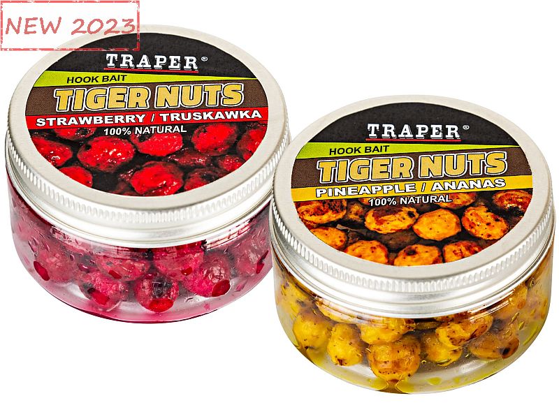 Przyn�ta Naturalna TRAPER Orzech Tygrysi w Dipie 40g Truskawka