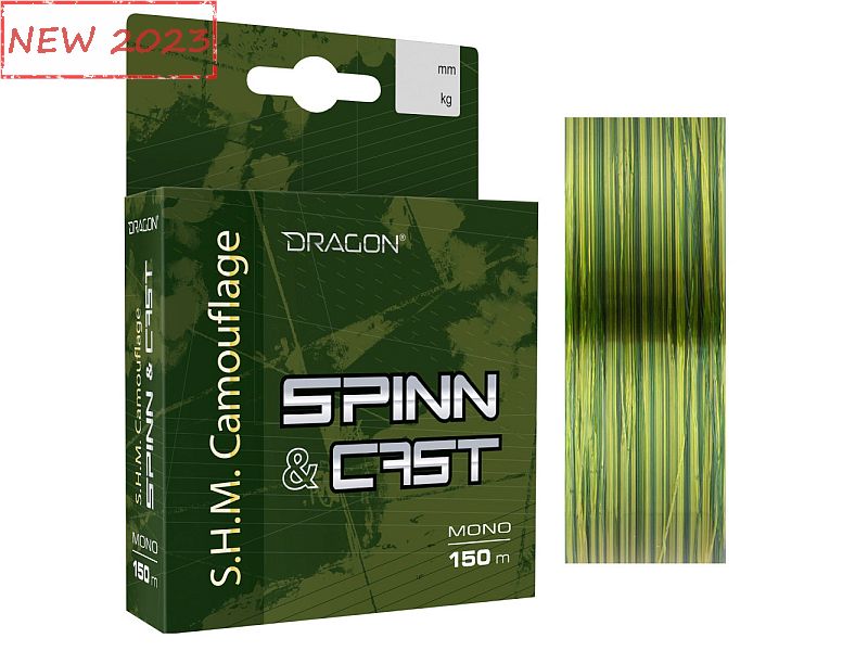 �y�ka DRAGON S.H.M. Camouflage Spin&Cast 150m 0.18mm