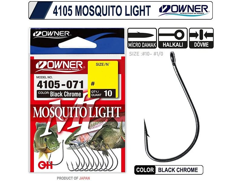 Haczyk OWNER 4105 BC Mosquito Light Nr 06 x10