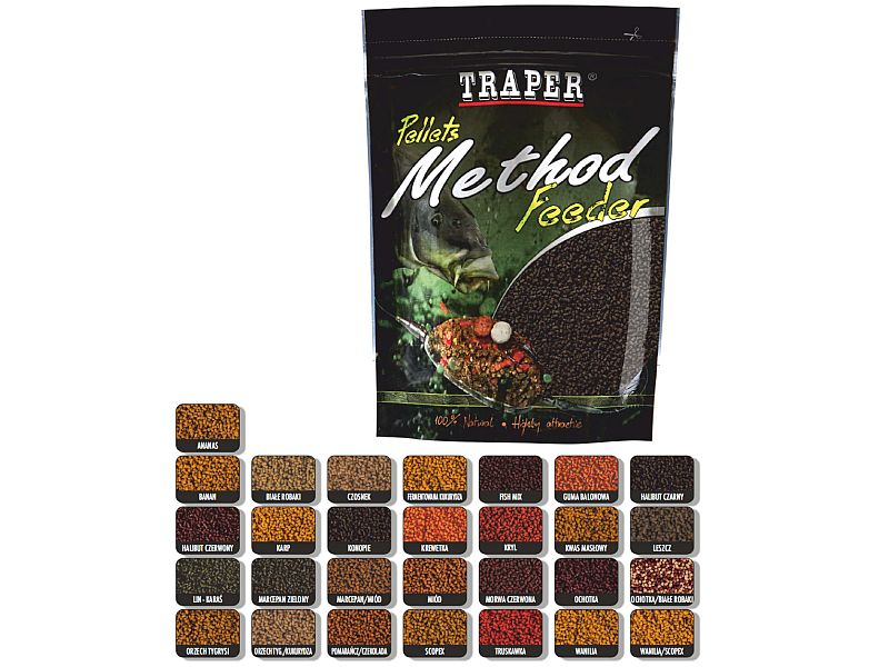 Pellet TRAPER Method Feeder 0.5 Kg 2mm Orzech Tygrysi Kukurydza