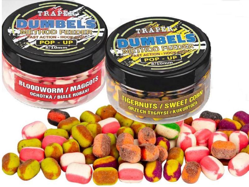 Dumbels TRAPER Method Feeder Pop-Up Duo Color Brzoskwinia Mango