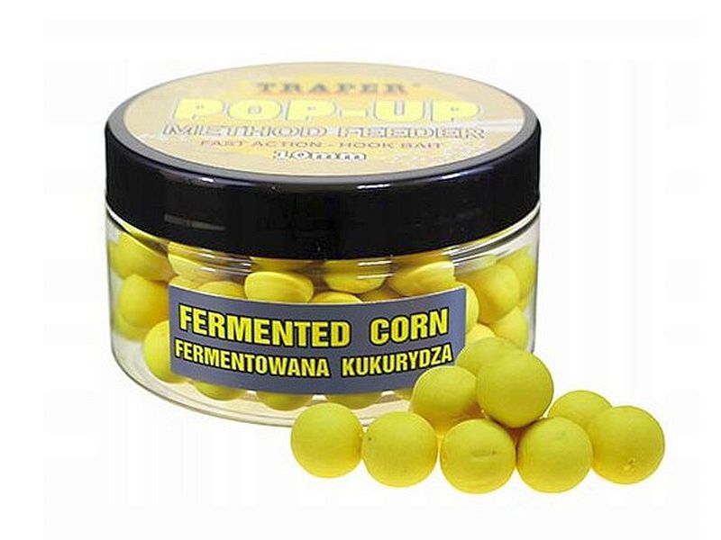 Kulki Proteinowe TRAPER Method Feeder Pop Up 10mm 30g Fermentowana Kukurydza