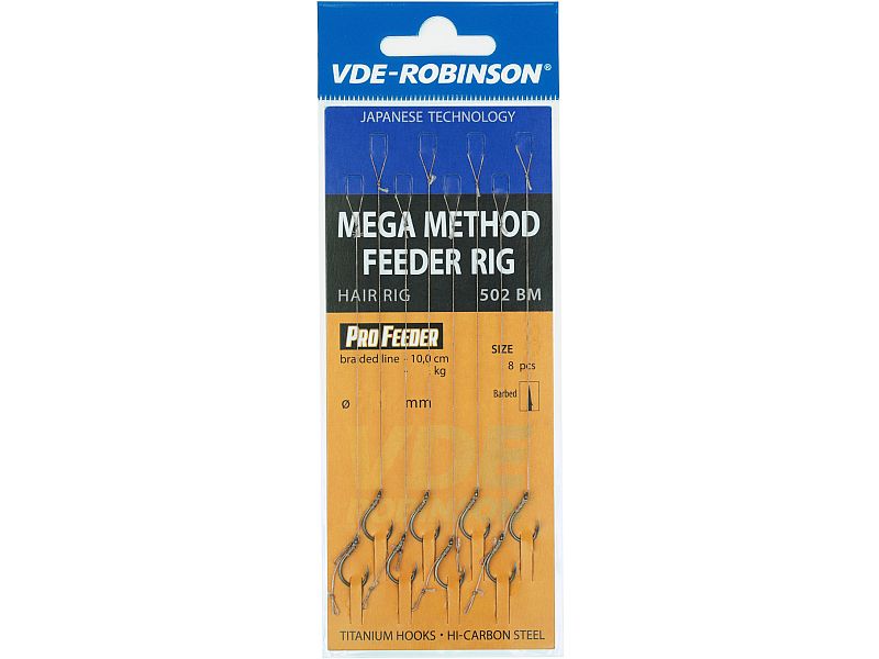 Haczyk z przyponem VDE-ROBINSON Method Feeder 502BM PE z W�osem Mega Nr 06 x8