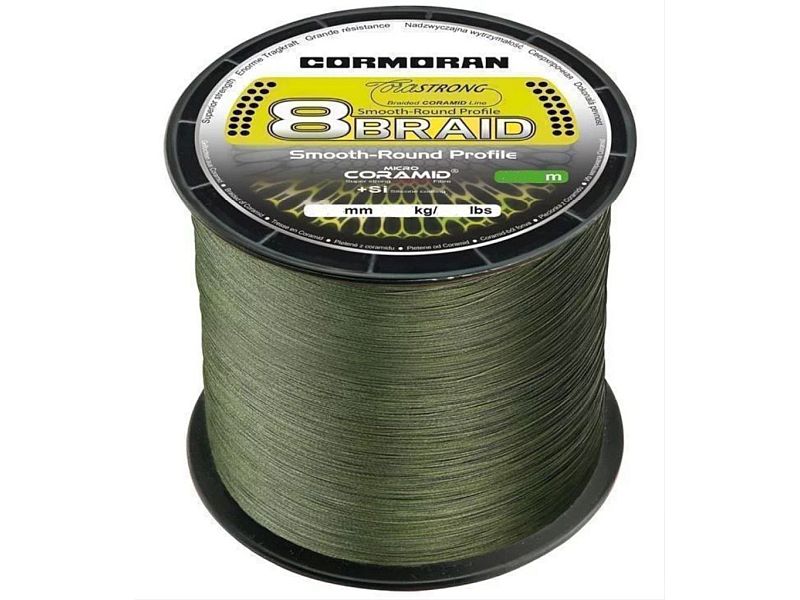 Plecionka CORMORAN Corastrong 8X 1200m Green 0.12mm