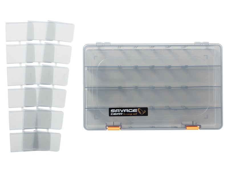 Pude�ko SAVAGE-GEAR Lure Box 6B Smoke 36.0x22.5x5.0cm