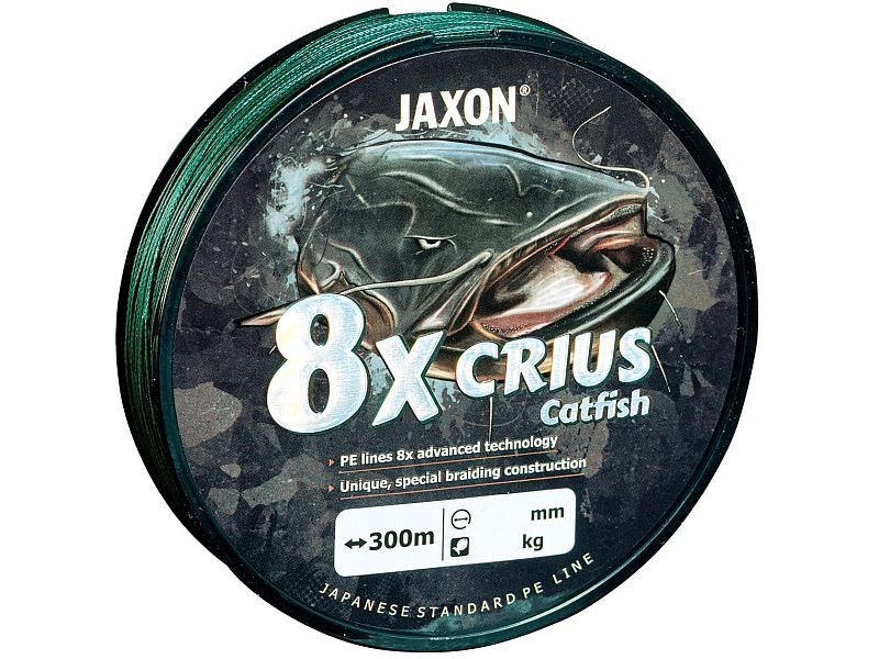Plecionka JAXON Crius X8 CatFish 300m 0.50mm Green