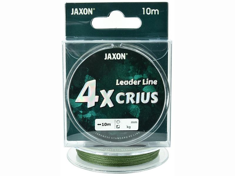Plecionka JAXON Crius 4X Leader Line 10m 0.04mm