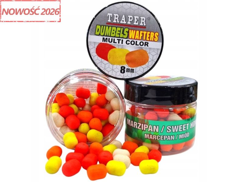 Dumbels Wafters TRAPER MF Multi Color 25g 8mm Czosnek